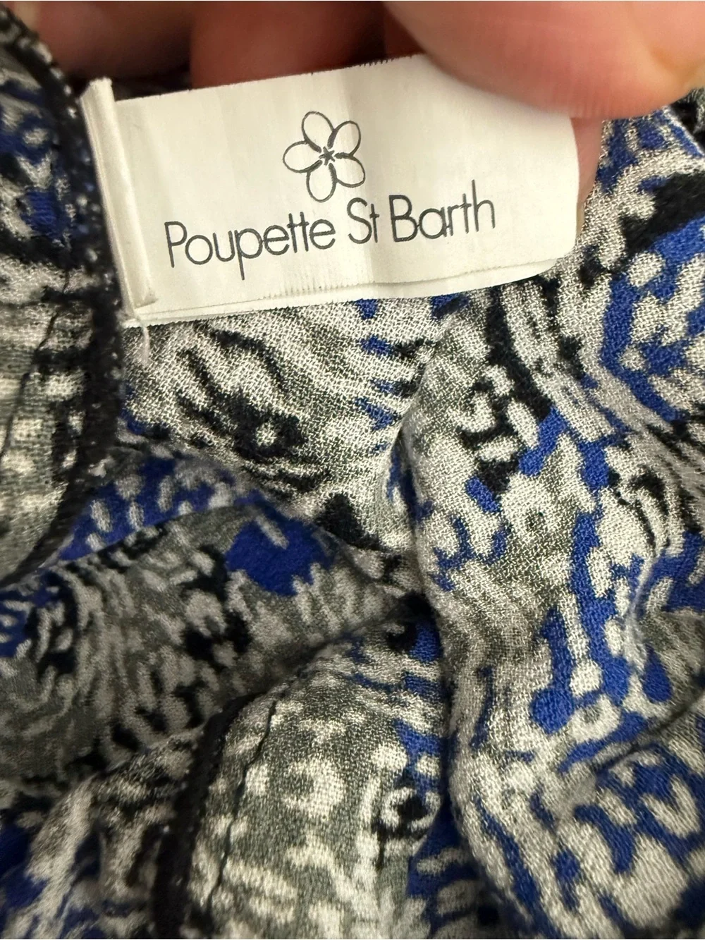 Poupette St. Barth Wide Leg Pants Size M Beachy Bohemian Elastic Waist Comfy - Picture 14 of 16